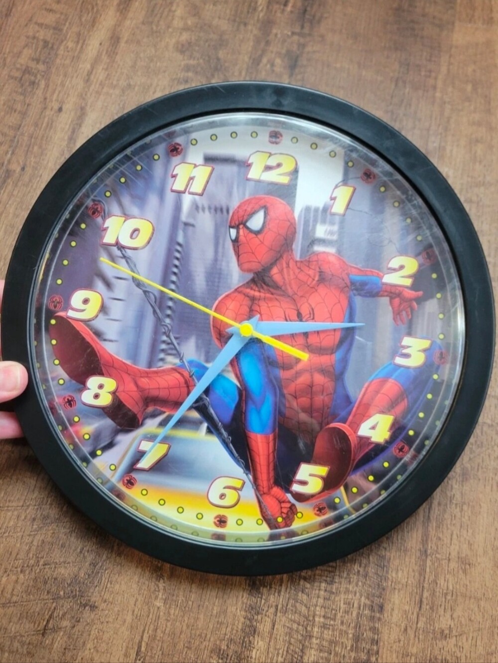 Marvel Spider-Sense Spider-Man wall clock